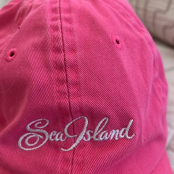 Sea Island Womens Golf Cap Hat pink embroidered - Picture 8 of 16